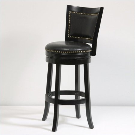 Boraam 29" Bristol Swivel Bar Stool in Black | Walmart Canada