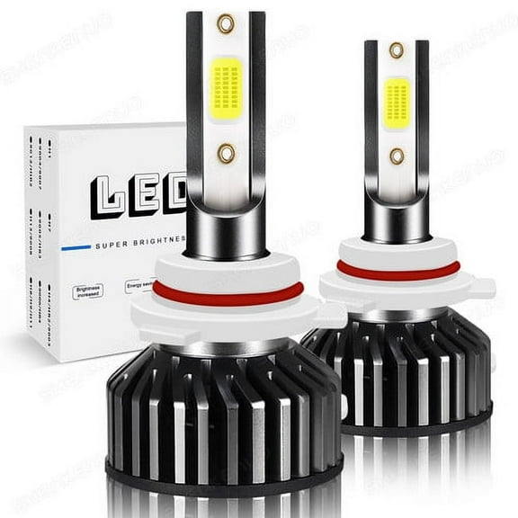 For HYUNDAI TUCSON 2014-2015 Bright 9012 LED Headlight Bulbs High/Low Beam White 6000K 2PCS 60W 10000LM COB