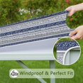 thumbnail image 6 of Extra Long Bohemian Style Table Cover 36x36 Inch Square Tablecloth with Elastic Edge for Maximum Table Protection, 6 of 6