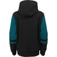 thumbnail image 3 of Youth Black Jacksonville Jaguars Colorblock Full-Zip Hoodie, 3 of 3