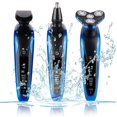 thumbnail image 2 of Estbridg Rasoir Électrique Rechargeable pour Hommes 3 en 1 Rasoir pour Tête pour Hommes Humide/sec Tondeuse Électrique pour Barbe Rasoir Étanche Rasoir Électrique pour Hommes Étanche Humide et Sec, 2 of 8