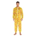thumbnail image 3 of FORMRS Onesies Pajama for Adults Unisex Hoodie Winter Jumpsuit One Piece Sleepwear, Sizes S-2XL, Pink Stars, 3 of 7