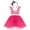 Hot Pink - Short Dress, variant on IBTOM CASTLE Girls' Polka Dots Princess Party Cosplay Pageant Fancy Costume Tutu Birthday Dress up with Ears Headband 2-3 Years Pink - Short Dress