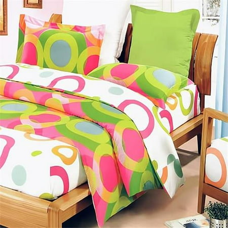 DDX01020-FULL Rhythm of Colors 7 Piece Full Mega Comforter Cover/Duvet Cover Combo