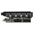 thumbnail image 4 of Loewten Converter Adapter Card,, PCI-E To 5 Port USB3.0, 4.72 * 3.2 * 0.7in Computer Use PC Use, 4 of 8