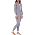 thumbnail image 3 of Fruit of the Loom Women's & Women's Plus Waffle Thermal Union Suit Pajama, 3 of 5