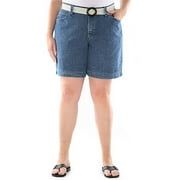 Riders - Women's Plus Belted Walking Shorts