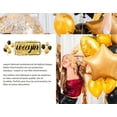 thumbnail image 5 of Decoraciones para fiesta de cumpleaños de 30 años en oro negro, 30 globos, pancartas de feliz cumpleaños número 30, pompones de papel, globos de aluminio para hombres y mujeres, decoración para adultos, reutilizable brillar Electrónica, 5 of 5