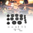 thumbnail image 4 of Drum Set Felt, Includes 23pcs Practical Essential Emergency Kit Cymbal Felts Sets  For Most Drum Kits For Boom Stands, 4 of 8