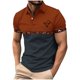 thumbnail image 1 of Mens Manga Corta Botón Abajo Camisas con Bolsillo Pulover Botón de Impresión de la Camisa de Solapa de Poliéster Cuello de Vuelta, Blusa Casual para Hombres, 1 of 5