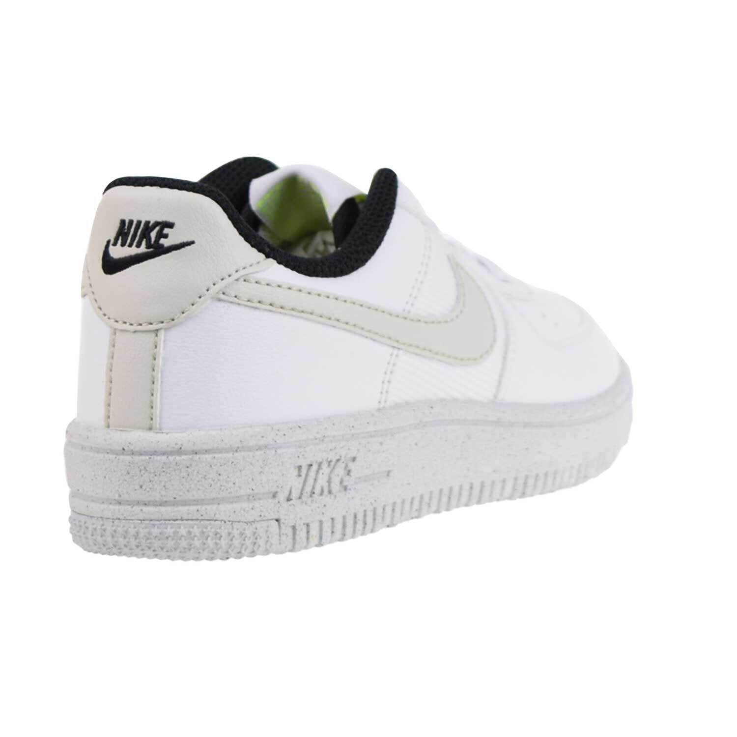 Little Kid's Nike Force 1 Crater NN Wht/Lght Bone-Volt-Blk (DH8696 101) - 12
