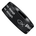 thumbnail image 5 of Tungsten Philippians 4:13 Ring, 5 of 7