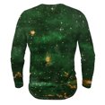 thumbnail image 3 of VBTAPA Men's Long Sleeve Henley Shirt Flame 3D Print Button T Shirt Slim Fit Casual Stylish Tee Tops Green M, 3 of 5