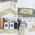 thumbnail image 5 of Lemon and Tile Blue Pattern Anti Fatigue Kitchen Rugs Set Of 2, Non Slip Washable Decorative Floor Mats for Kitchen Sink Laundry, 17"x30" and 17"x47", 5 of 6