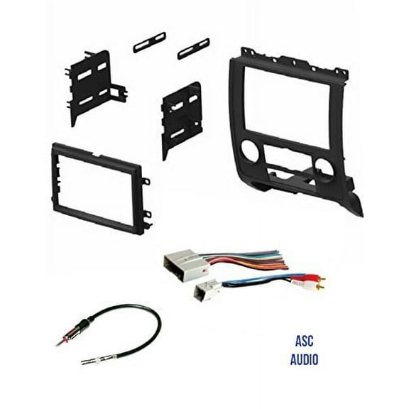 ASC Audio Car Stereo Radio Install Dash Kit, Wire Harness, and Antenna Adapter to Add a Double Din Radio for 2008 - 2012 Ford Escape, 2008 - 2011 Mazda Tribute, 2008 - 2011 Mercury Mariner