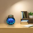 thumbnail image 4 of Desk Accessories Clearance Room Decor Preserved Real Blue Roses with Colorful Light Wishing Bottle Eternal Rose Never Withered Flowerstable Decor Christmas Anniversary Valentine's Blue 4.3Inch Red, 4 of 9
