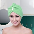 thumbnail image 3 of Farfi Hair Turban Breathable Strong Absorbent Microfiber Hair Drying Towel for Bathroom (Orange), 3 of 13
