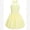Yellow, variant on IBTOM CASTLE Kids Girls Halter Bubble Ruffle Dress Summer Sleeveless A-line Solid Color Midi Dress Elegant Formal Prom Gown 10-11 Years Black