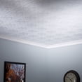 thumbnail image 2 of FASÄDE Regalia Decorative Vinyl 2ft x 4ft Glue Up Ceiling Panel in Matte White (5 Pack), 2 of 5