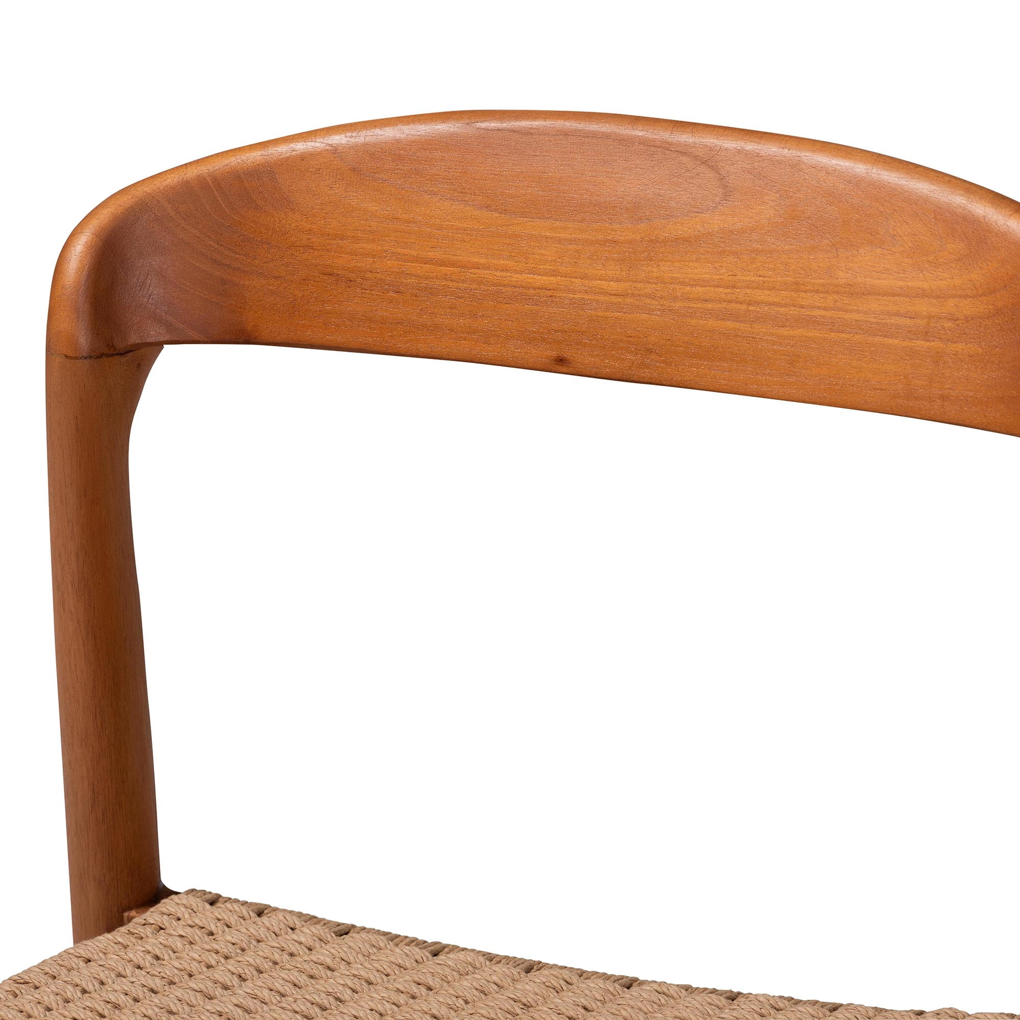 bali & pari Lorena Mid-Century Dining Chair, Honey