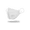 White, variant on KF94 Face Mask - Adult / Adjustable / Black- 10 Count, Large