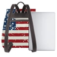 thumbnail image 3 of Disketp Vintage American Flag Mochila de Cuero para Mujer, Bolso de Espalda Antirrobo con Estilo para Viaje, Trabajo y Uso Diario, 3 of 4