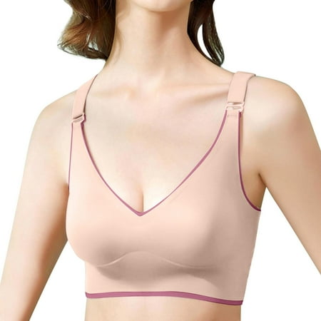 Bras for Women Ladies Bra Butterfly Beauty Back Wrap Latex No Steel Ring Ice Silk Sports Bra Push Up Underwear Large Size