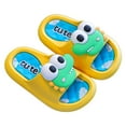 thumbnail image 4 of LIIPEE Girls Boys Slippers Summer Fashion Cartoon Open Toe Non- Soft Sole Flip Flops On Water Shoes Kids Versatile Pool Slipper,Yellow,2.5-3 Years, 4 of 4