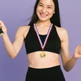 thumbnail image 2 of Miangastore 20Set Medal Ribbons Polyester Cotton Sports Award Style for Competitive Activities Participants in Sports Meetings, 2 of 9
