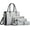 Silver, variant on Women Fashion Handbags Wallet Tote Bag Color Matching Shoulder Bag Top Handle Satchel Purse Set 4pcs