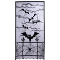 thumbnail image 1 of Fiesta De Halloween Cortina De Ventana De Encaje Negro Adornos Colgantes De Pared Para Decoración De Halloween Scienceny HA044647-01, 1 of 6