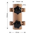 thumbnail image 4 of Ensemble de 2 Pcs de Tube Fixe pour Mât de Store Coupe-Vent Réglable Accessoires de Support de Tente de Camping Extérieur, 4 of 5