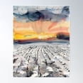 thumbnail image 2 of Kiefer Sunrise Poster Wall Art, Modern Wall Decor For Living Room Bedroom, 16x24 UNFRAMED, 2 of 3