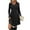 Black, variant on BLTIBY Long Sleeve Sweater Dress Fall Dresses V Neck Empire Waist Baby Doll Casual Dress with Pockets Black XXL