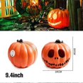 thumbnail image 5 of 24cm Pumpkin Openwork Luminous Jack-o-lantern Easter Halloween Decoration Ornament, 5 of 5