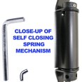 thumbnail image 4 of 8" Black T-Strap Self Closing Wood Gate Hinges - T-Gate Hinges - Wood Gate Hardware (1 Pack), 4 of 4