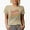 Tan, variant on Nana with Cute Flowers & Butterfly, Grandma or Grandmother Themed, Groovy Retro Wavy Text Merch Gift, Tan T-Shirt, Small