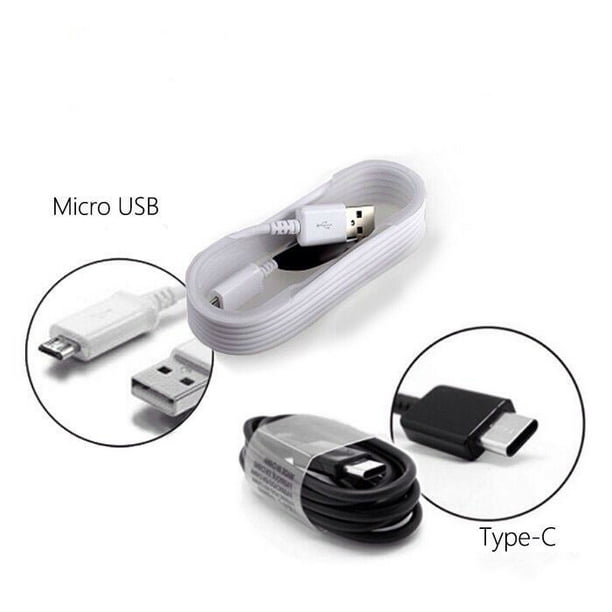 Samsung Cable Micro Tipo C De 15W Cargador Rapido Original Para A10s A20 A30 A50 A11 A51 A71 S7 S8 S9 S10 Plus Note5 Note8 Note9 J4 J5 J6 J7 Prime J8