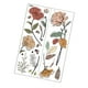 thumbnail image 2 of Pegatina de pared de flores rústicas Papatín de pared extraíble Arte de pared de mariposa para limpiar la calcomanía de pared floral decoración del, 2 of 8