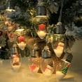 thumbnail image 1 of Christmas Snow Ball String Lights Vintage 10/20 LED Bulbs String Light with Snow Scene for Home Patio Fireplace Xmas Tree Decor, 1 of 7