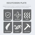 thumbnail image 5 of 2pcs Stainless Steel Sink Faucet Plate 4 Inch Faucet Decor Plate Faucet Deck Plate, 5 of 7