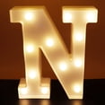 thumbnail image 1 of SHIBA-LED Letter Lights Alphabet Light Up Sign Night Light for Home Party Wedding Decoration (N), 1 of 4