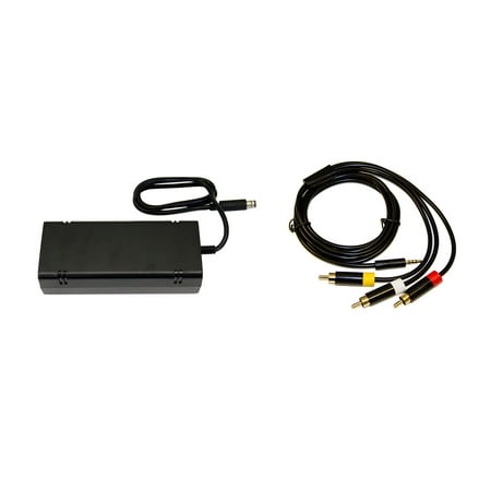 XBox 360 E Parts Bundle - Power Adapter and AV Cable - by Mars Devices