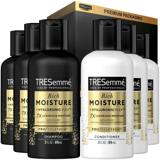 Champú y acondicionador TRESemmé Moisture Rich Travel Talla x3