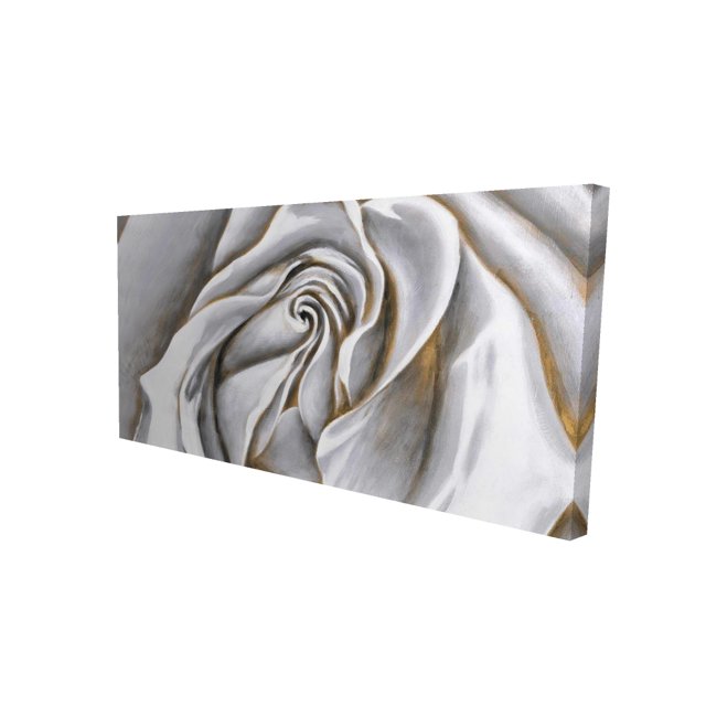 White rose delicate - 24"x48" canvas - Print on demand