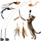 thumbnail image 1 of Set de juguete interactivo para gatos con varita y plumas Maiguangta, 1 of 6