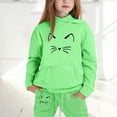 thumbnail image 2 of Hessimy Toddler Boys Girls Spring Summer Cartoon Print 2Pcs Long Sleeve Sweatshirt Tops Pants Warm Sweatsuit, Warm Sweat Comfort(Green,8-9 Years), 2 of 7