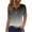 Gray, variant on loopsun Plus Size Tops for Womens,Womens Summer Tops,Women's Casual Solid Color Medium Short Sleeve V-Neck Top Gray XXXL