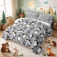 thumbnail image 3 of Erosebridal Penguin Quilt King for Boys Girls, Rockhopper King Coverlet Set, 3-Piece 1 Bedspread and 2 Pillowcases, 3 of 7