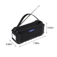 thumbnail image 3 of LACKUST Bluetooth Speaker, Outdoor Flashlight, Camping, FM Radio Usb Wireless Charging Speaker,Black, 3 of 8